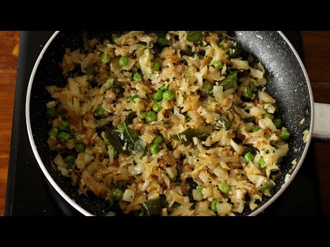 Simple and tasty Cabbage Fry Recipe | Vegetable fry recipes | Cabbage fry | How to make cabbage fry