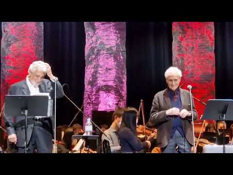 Plácido Domingo: sound check with José Carreras - Tokyo 2023