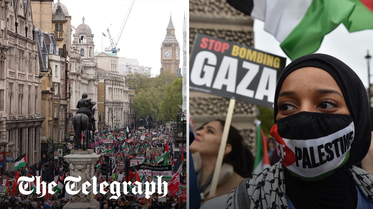 Pro-Palestine activists sing controversial 'river to the sea' chant at latest London march - Vimarsana News