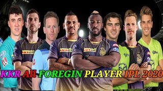 KKR All Foreign Player IPL  2020 | KKR Overseas Player List 2020