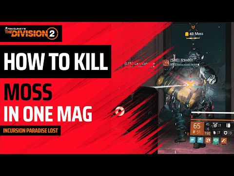 The Division 2 - HOW TO KILL MOSS IN ONE MAG - INCURSION PARADISE LOST
