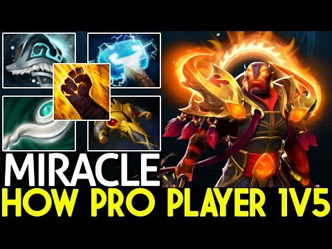 MIRACLE [Ember Spirit] How Pro Player 1V5 Game is Hard 7.22 Dota 2