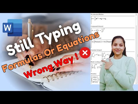 Ms Word Tutorial - Master Ms Word EQUATIONS in 30 Minutes!