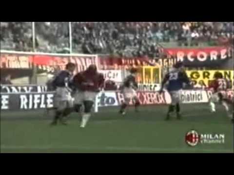 Serie A 1995-1996, day 22 Milan - Bari 3-2 (2 Simone, Pedone, Sala, Weah)