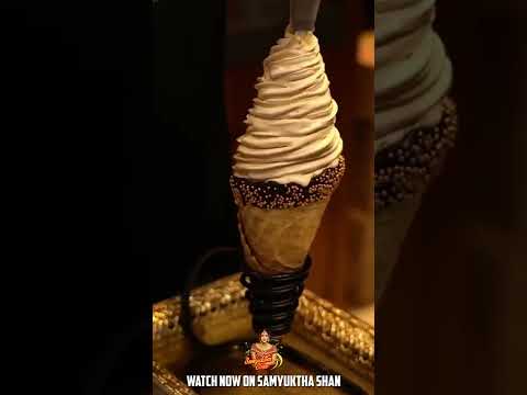 Trying Gold Ice Cream For The First Time Ever...😍🌟 | Samyuktha Shan #shorts