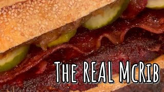 The REAL McRIB Sandwich #shorts