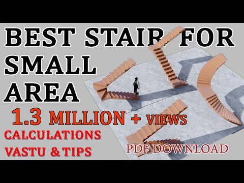 Staircase Design in Small Area Vastushastra of Staircase | How much space will be required for th...