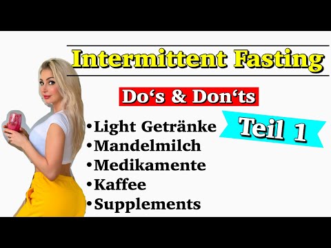 Intermittent Fasting -  Light Getränke, Kaffee & Supplements machen die Effekte zunichte ?
