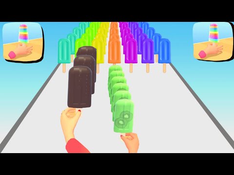Popsicle Stack - All Levels Gameplay Android,ios game Mobile Game Max App Games Part 13 (Levels 55)
