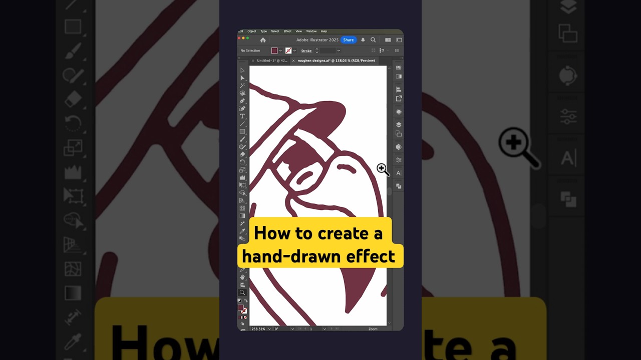 3 ways to create a hand drawn effect in Adobe Illustrator