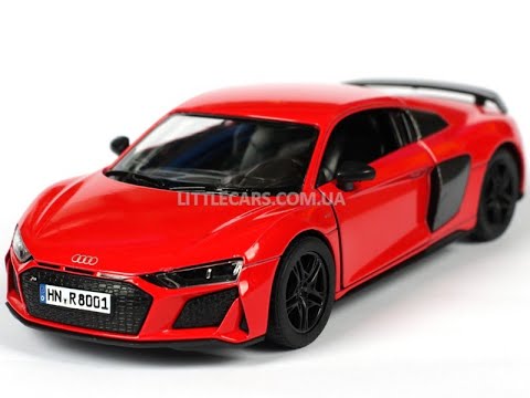 Металлическая машинка Kinsmart 1:38 «2020 Audi R8 Coupe» KT5422D, инерционная / Желтый