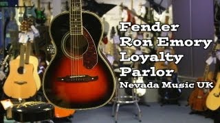 Fender Ron Emory Loyalty Parlor Guitar Demo at Nevada Music UK