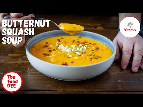Apple Butternut Squash Vitamix Soup Recipe |THE FOOD-DEE