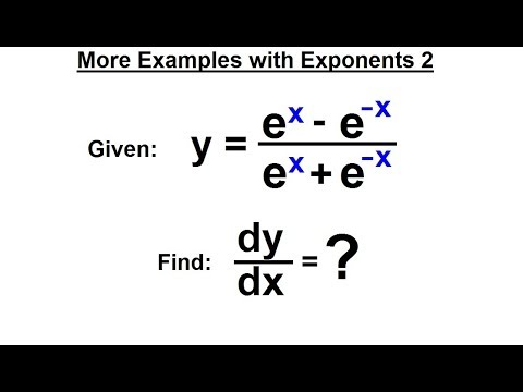 Calculus 1 Ch 5 1 Derivative of e x and lnx 1 of 24 Rules of Logarithms and Exponents
