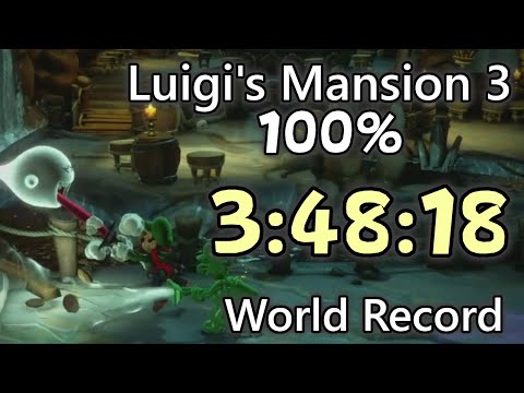 Luigi's Mansion 3 Speedrun 100% in 3:48:18 (World Record)