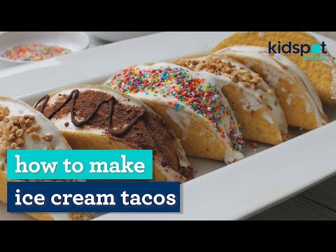 How to make ice cream tacos