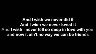 Trey Songz - Can&#39;t Be Friends Lyrics