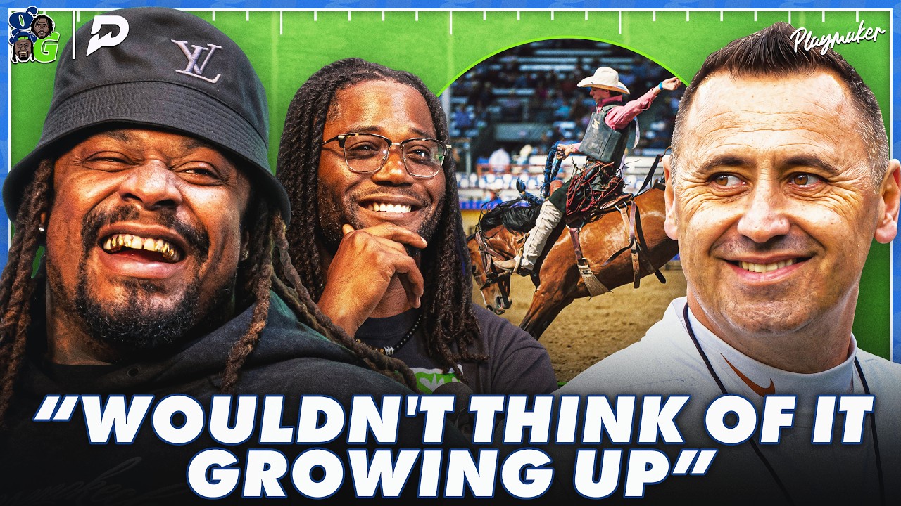 Coach Sark Goes FULL Texas 🤠 | Longhorns HC Talks NASCAR, Boots and Rodeos with Beast Mode