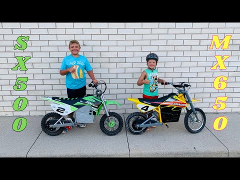 Razor MX650 vs. SX500 – Welches elektrische Dirtbike ist besser?