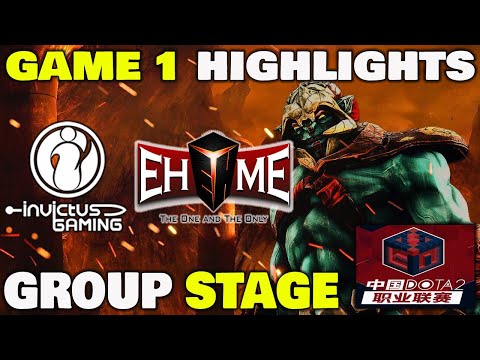 INVICTUS GAMING VS EHOME GAME 1 China Pro League Season 1