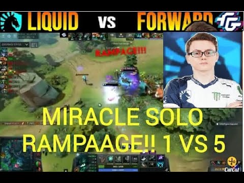 THE BEST Miracle Rampage! 1 vs 5! #Miracle God!  ESL One Birmingham 2019 Highlights!!