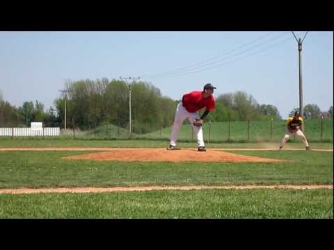 Michal Podhradsky Pitching / BASEBALL - Kosice SEALS vs. Trnava ANGELS / April 2012