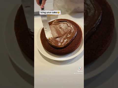 #icingcakes#chocolatecake#satisfying#homemade#funtime#wife#