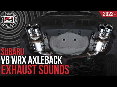 2022+ Subaru VB WRX:  AWE Axleback Exhausts