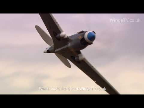 Curtiss P-40s "beat up" Duxford Airfield at Flying Legends 2011