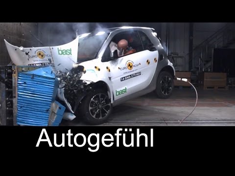 Smart fortwo & Smart forfour 2015 crash test 4/5 stars - Autogefühl