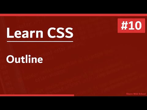Learn CSS In Arabic 2021 - #10 - Outline