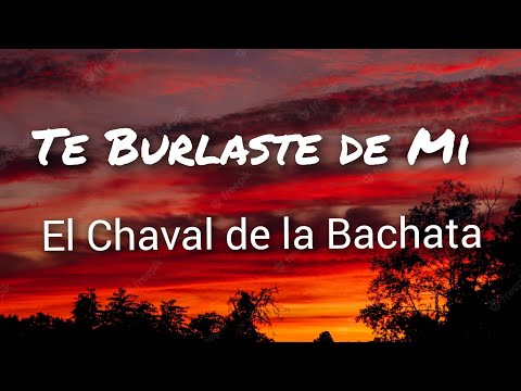 El Chaval de la Bachata - Te Burlaste de Mi (Letras)