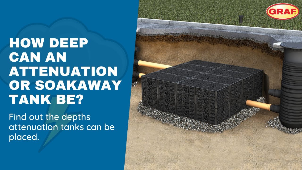 How deep can an attenuation or soakaway tank be?