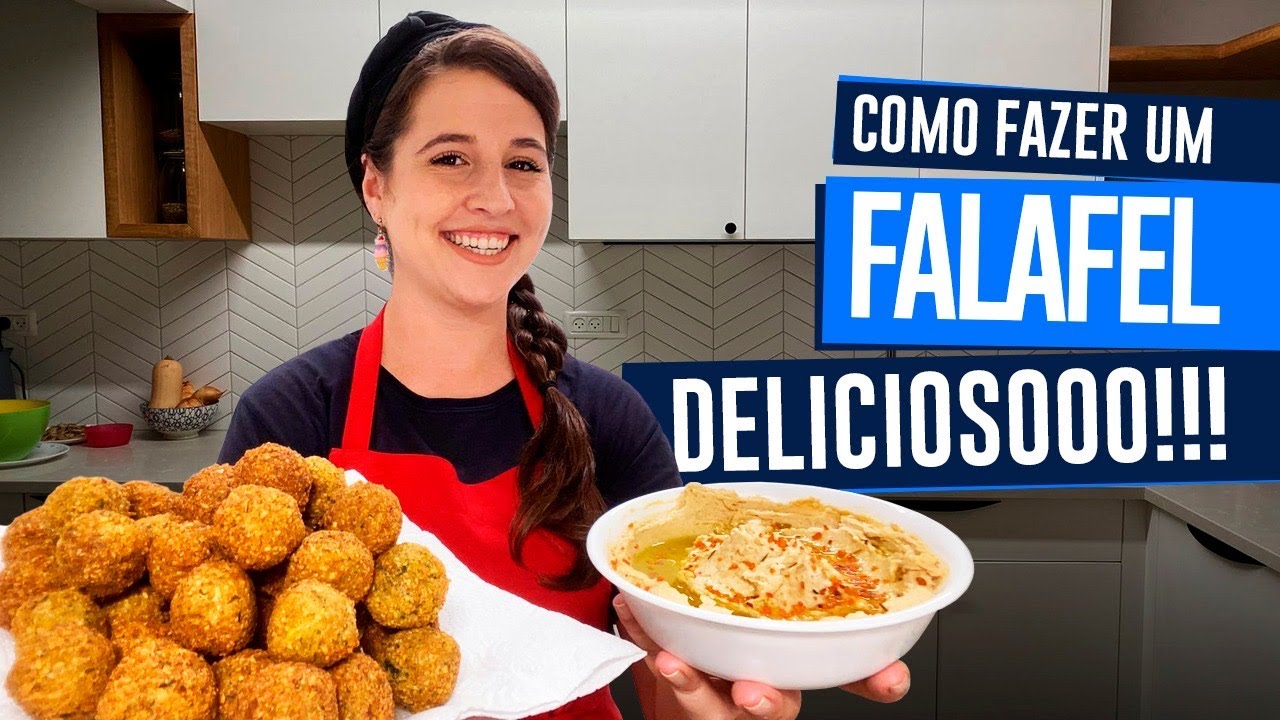 COMO FAZER HUMUS E FALAFEL?! Receitas tradicionais de Israel com Grão de bico! (eng sub)