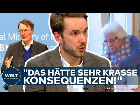 Video Thumbnail: DEUTSCHLAND: Pflegeversicherung droht Pleite! Lauterbach "Werden größere Reform ankündigen!"