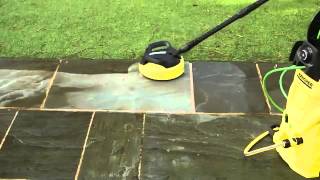 Cleaning patios with Karcher Pressure Washer and Patio Accessories