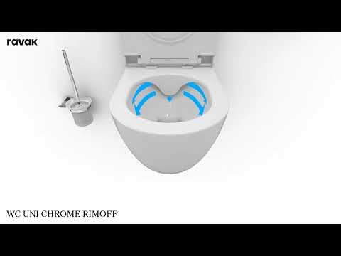 Ravak Chrome - WC závesné Uni, RimOff, biela X01535
