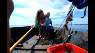 preview picture of video 'Pulling Flounder net on Öland, Sweden'