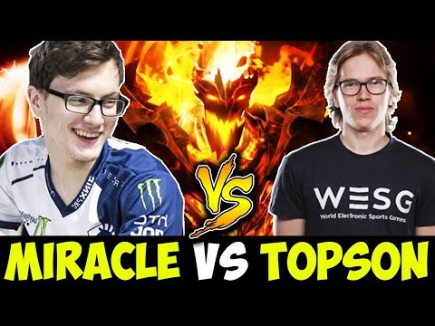 Miracle Shadow Fiend Vs Topson Mid - Even NO Mercy For Ti Winner Dota 2