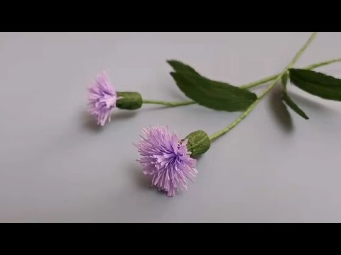 How To Make Milk Thistle Paper Flower / Paper Flower