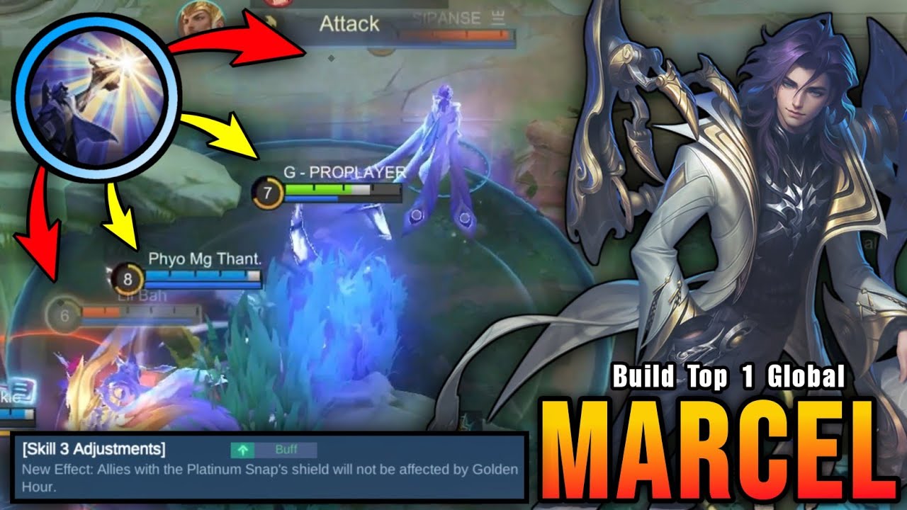 MVP Play!! New Buffed Marcel is Crazy!! - Build Top 1 Global Marcel ~ MLBB