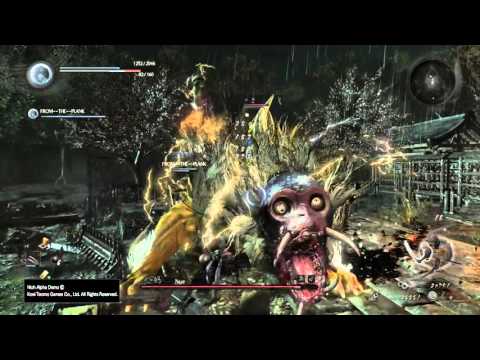Nioh Alpha Demo - Multiplayer Nue Destruction (Dazaifu - 2nd & Final Boss)