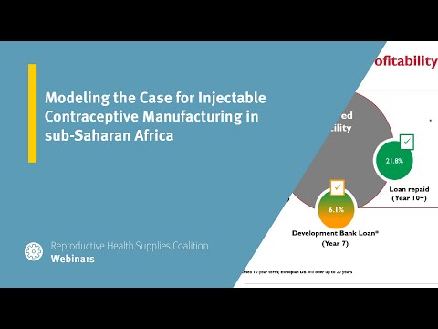 Modeling the Case for Injectable Contraceptive Manufacturing in sub-Saharan Africa