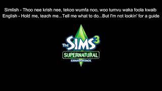 Kill The Light by Lacuna Coil Simlish Lyrics &amp; English Lyrics (The Sims 3 Supernatural OST)