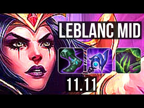 LEBLANC vs LULU (MID) | Rank 4 LeBlanc, 4/2/12, 1.1M mastery, 300+ games | KR Challenger | v11.11