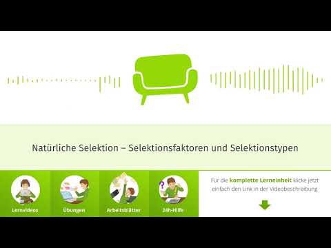 Natürliche Selektion – Selektionsfaktoren und Selektionstypen