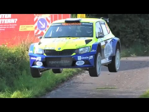 DRM Saarland-Pfalz Rallye 2021 - Jumps, Tyre Failure & Night Impressions - Windpark / Bosenberg