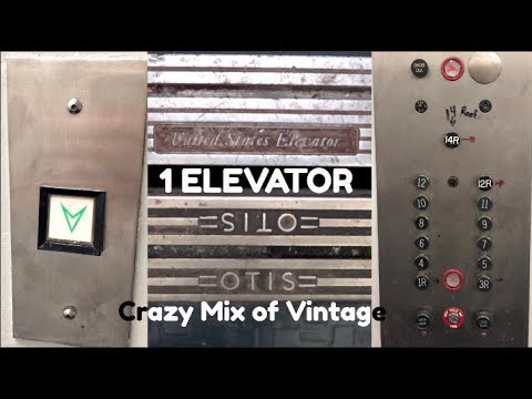 1 Elevator with a Crazy Mix of Vintage 😍 - US with Otis Black Button - Sarasota, FL