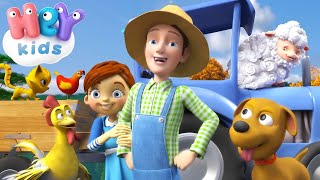 The Little Rooster 🐓 Animal sounds for kids | HeyKids Nursery Rhymes