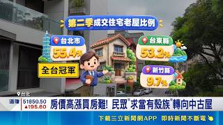 台北新成屋太貴買不起！40年以上老宅交易破5成 專家示警修繕成本｜三立財經iNEWS